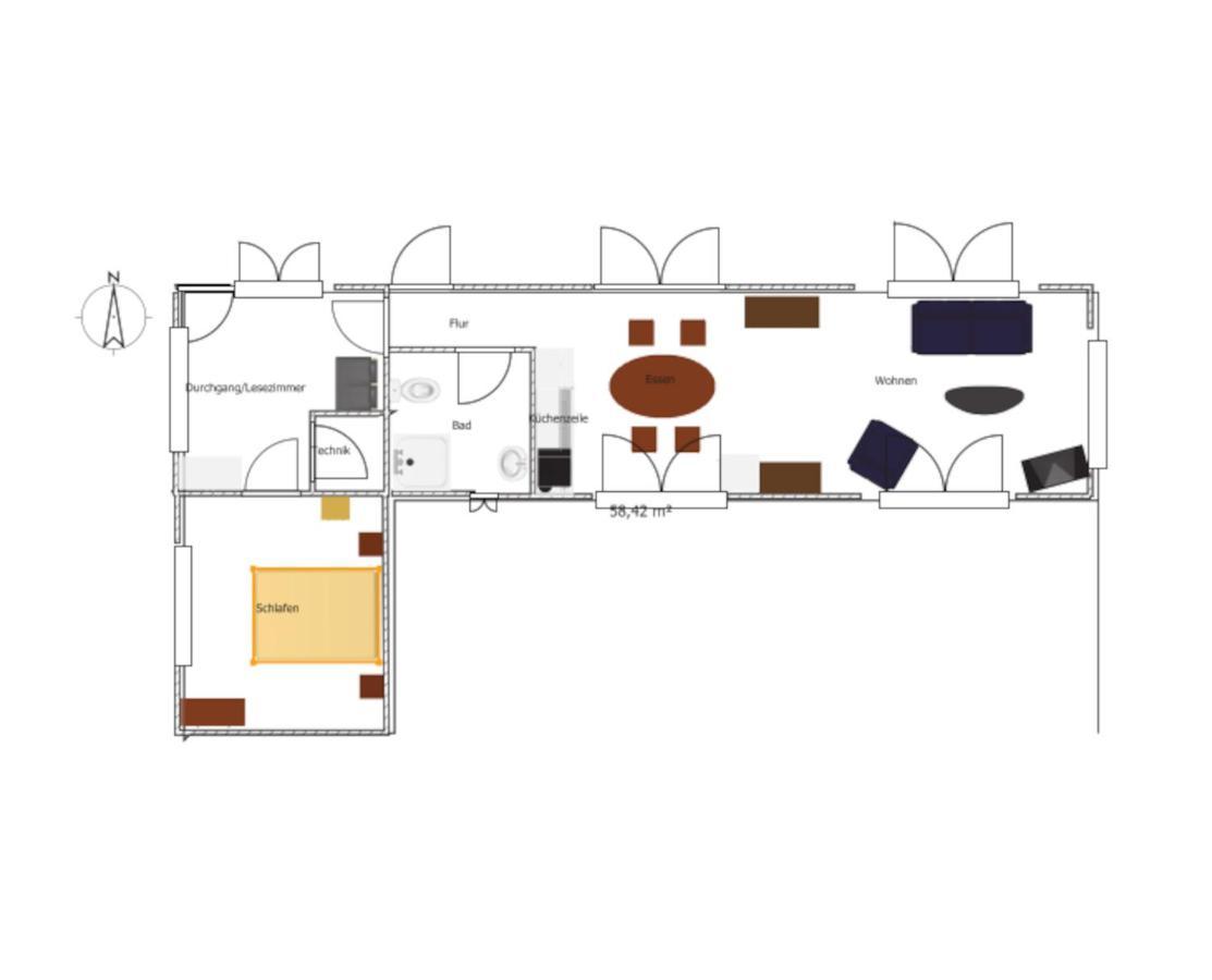 Ferienhaus Grafenland Dersum 외부 사진